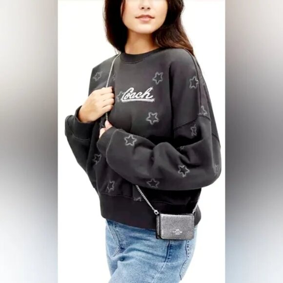 Coach Glitter Print Mini Wallet on a Chain - NWT - Picture 2 of 8